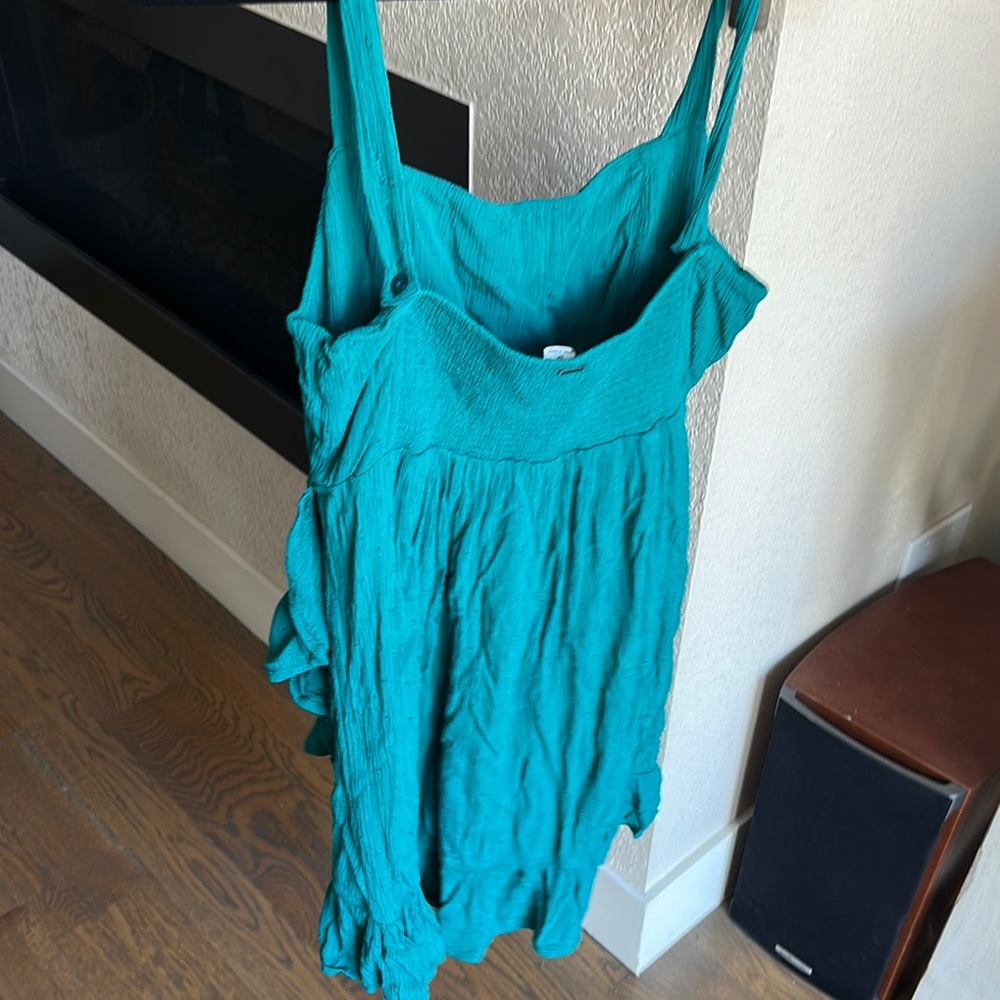 Teal O’Neill Ruffle Dress - Picture 2 of 5